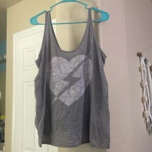 Cute vanity tank top with ruffles in the back